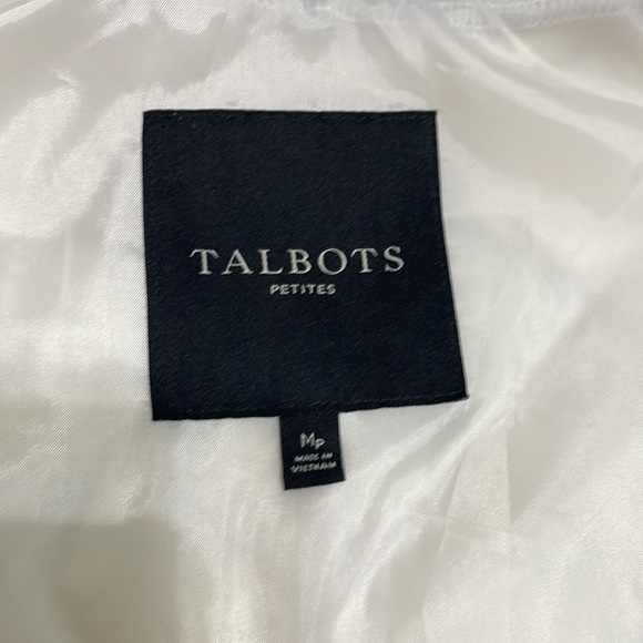 TALBOT’S  down-filled checkerboard plaid sleeveless vest size MP - Picture 7 of 12